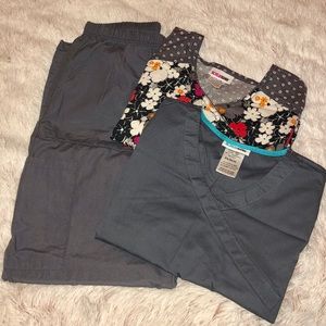 Gray ScrubStar scrubs set